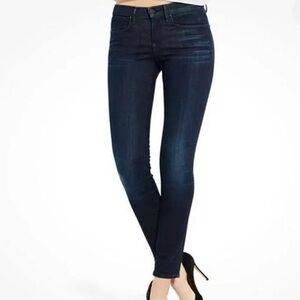 AYR Dark Wash Mid Rise‎ Skinny Denim Jeans